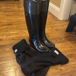 Hunter Black Rain & Snow Boots Waterproof